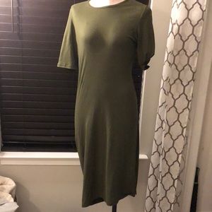 OLIVE T-SHIRT DRESS